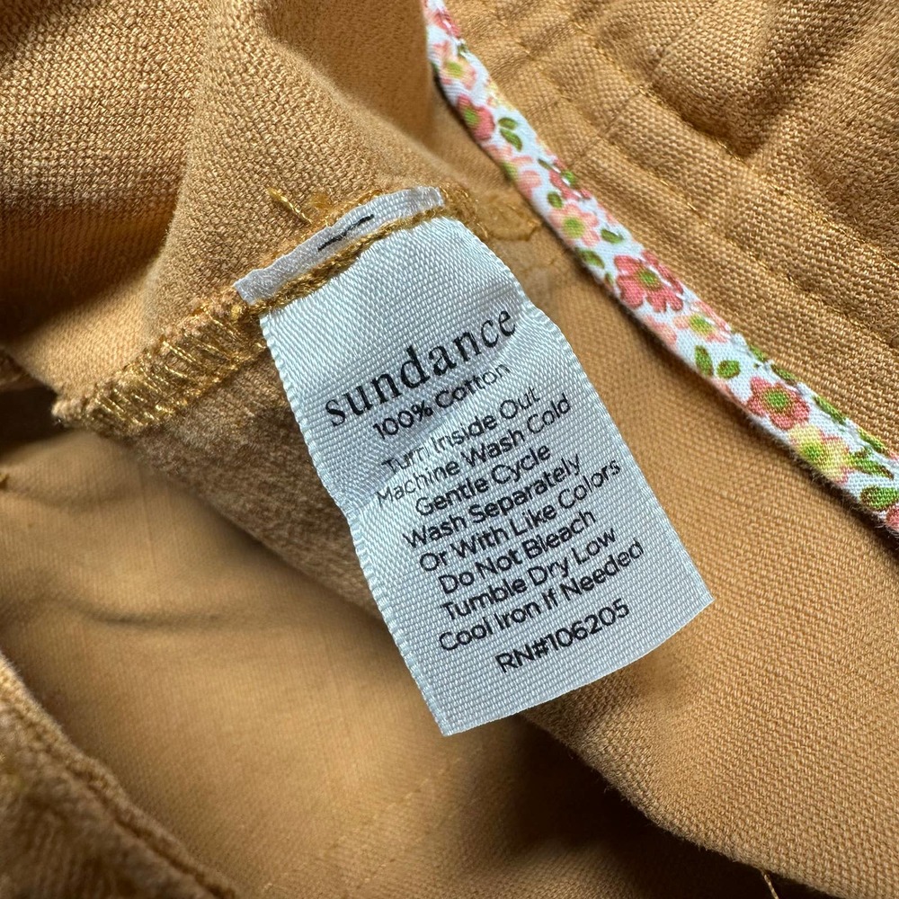 Sundance Voyager Trouser Pant Sailor Pockets Size 10 Wide Leg High Rise Dark Tan - Picture 8 of 11